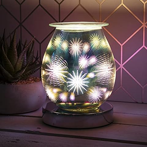 L&P Home & Gifts Desire 3D Aroma melt Oil Aromatherapy Wax Touch lamp. Fragrance Burner for Home/Bedroom/Living Room/Office/Gym. Astral Design, Multicolour, 12X12X16CM Cover