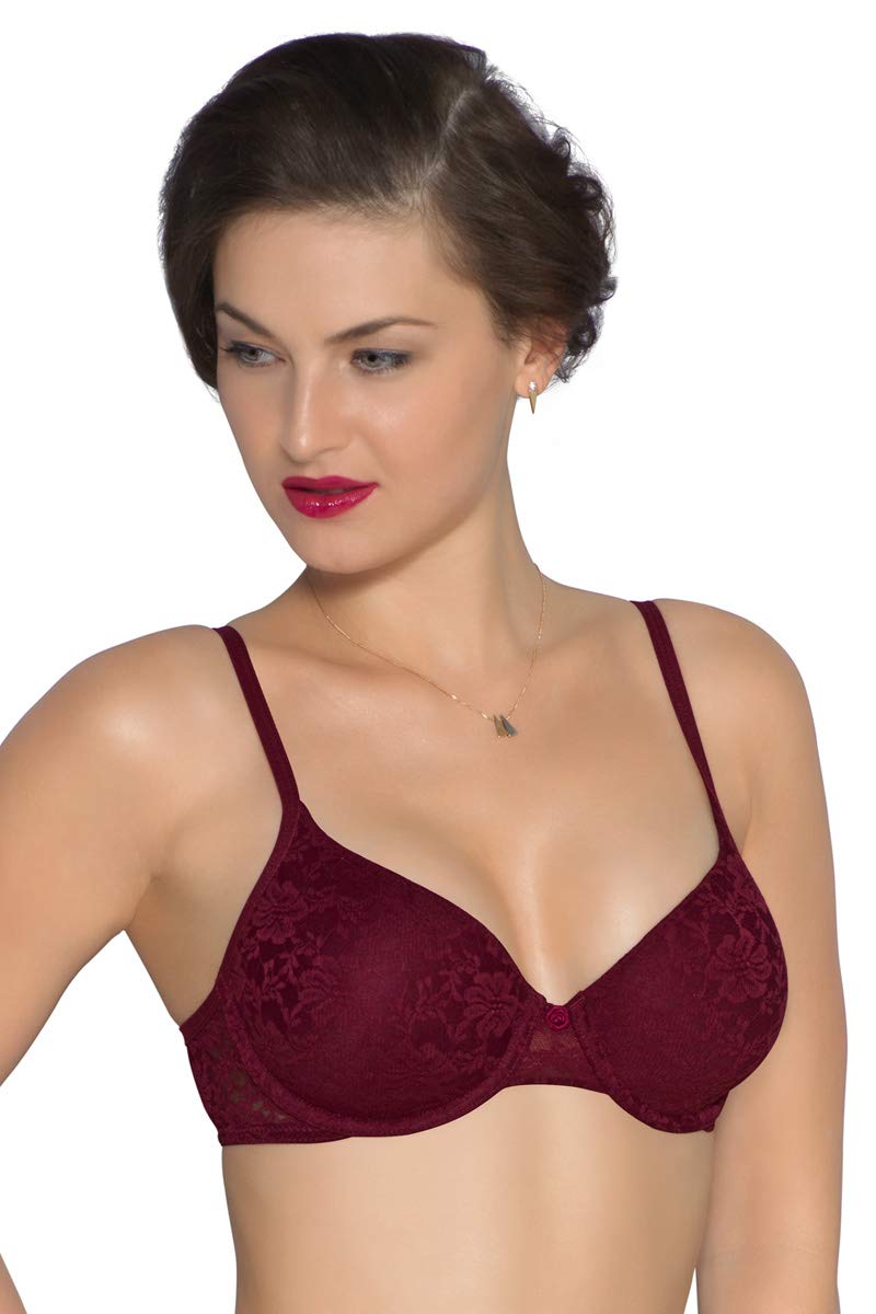 amante Lace Padded Underwire Full Coverage Bridal T-Shirt Bra-picture-14