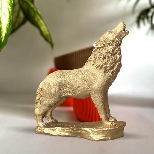 Image of Xtore Beautiful Lion Statue for Home Decor (Pack of 1, Golden)