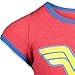 DC Comics Justice League Batgirl Super Girl Wonder Woman Big Girls 3 Pack T-Shirts Red, Purple, and Blue Heather 10-12