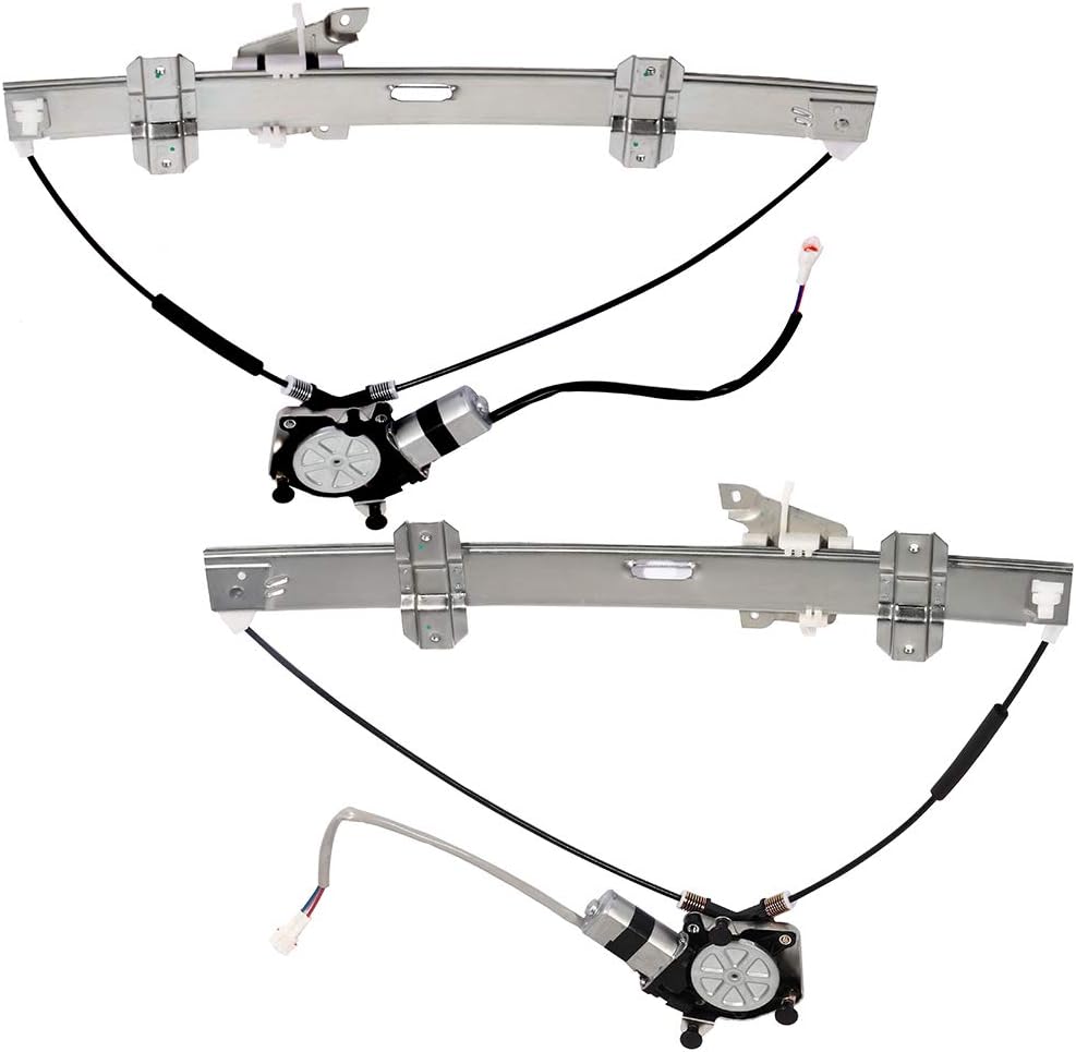 Front Left Driver Side+Front Right Passenger Side Power Window Regulators with Motor fits for Suzuki Grand Vitara 1999-2005,for Suzuki XL-7 2002-2006 741-974 741-975