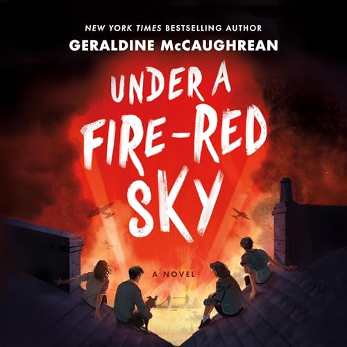 Under a Fire-Red Sky Audiolibro Por Geraldine McCaughrean arte de portada