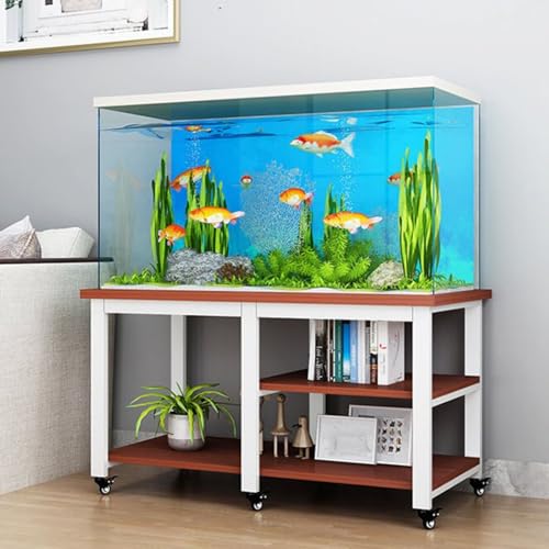 Heavy-Duty Terum Stand with 6 Wheels Metal Iron Fish Reptile Rack Table 3300LBS Capacity Mobile Aquatic Reptile Storage