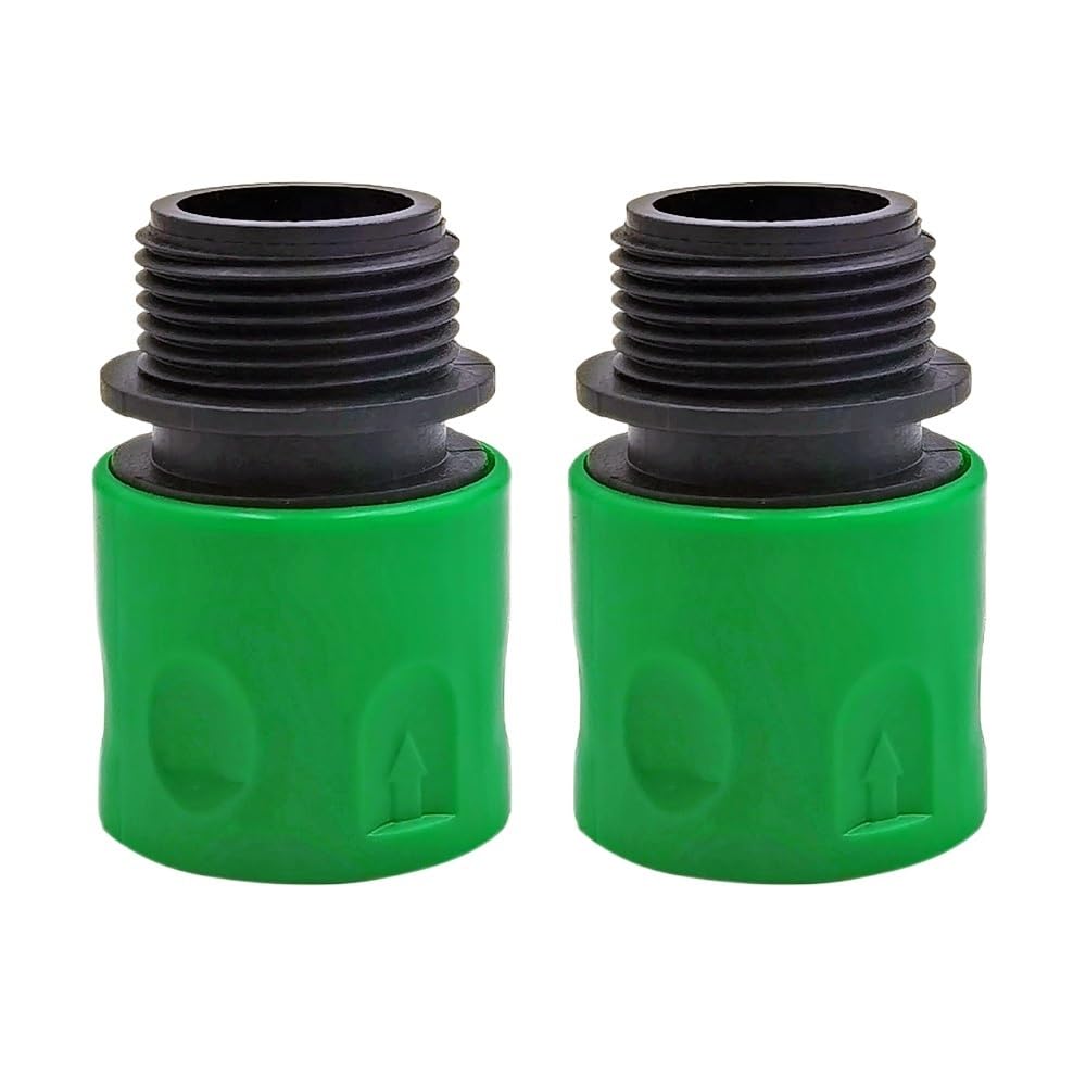 Vcaldgfz For Euro (2Pcs) D 3/4'' Barb Threaded Adapter For 16Mm 20Mm Pe Hose Pipe Garden Drip Irrigation Watering System(For Euro (2Pcs) D)