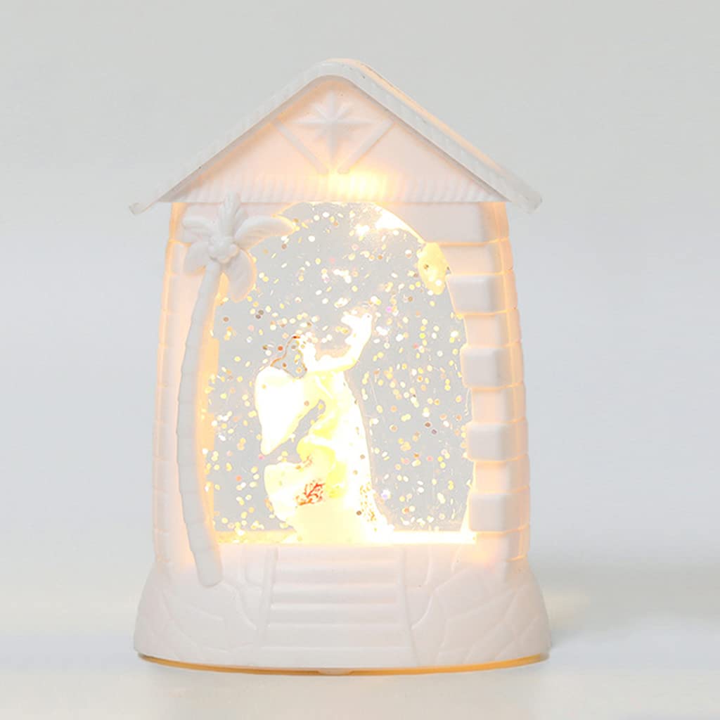 キリスト生誕テーマの飾り物❄️ Amazon.co.jp: Xinsheinelry キリスト降誕ライト付きレトロ