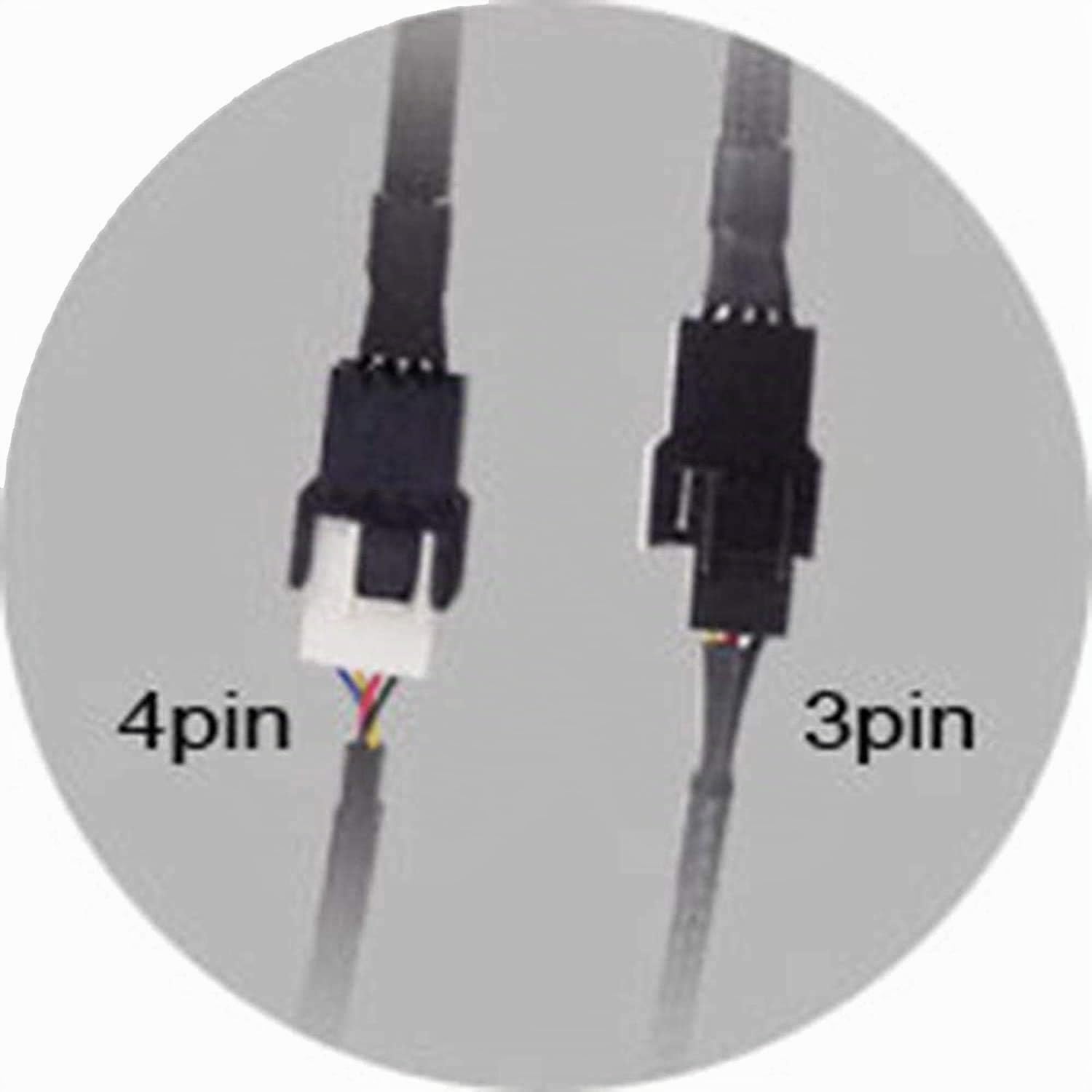 RUNCCI-YUN 12pcs 4 Pin PWM Cavo di Prolunga Ventola,Cavo Ventole PC, Maschio a Femmina Cavo CPU Computer,Compatibile con 4Pin e 3Pin per Radiatori/Telaio Grande/Scheda Madre Alimentazione