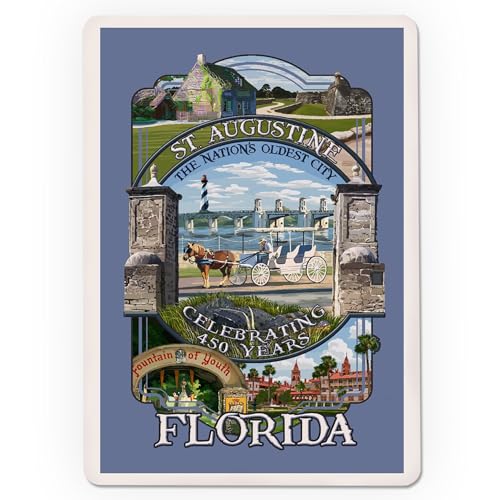 Baraja de cartas de póker St Augustine Florida 52 cartas miniatura 3