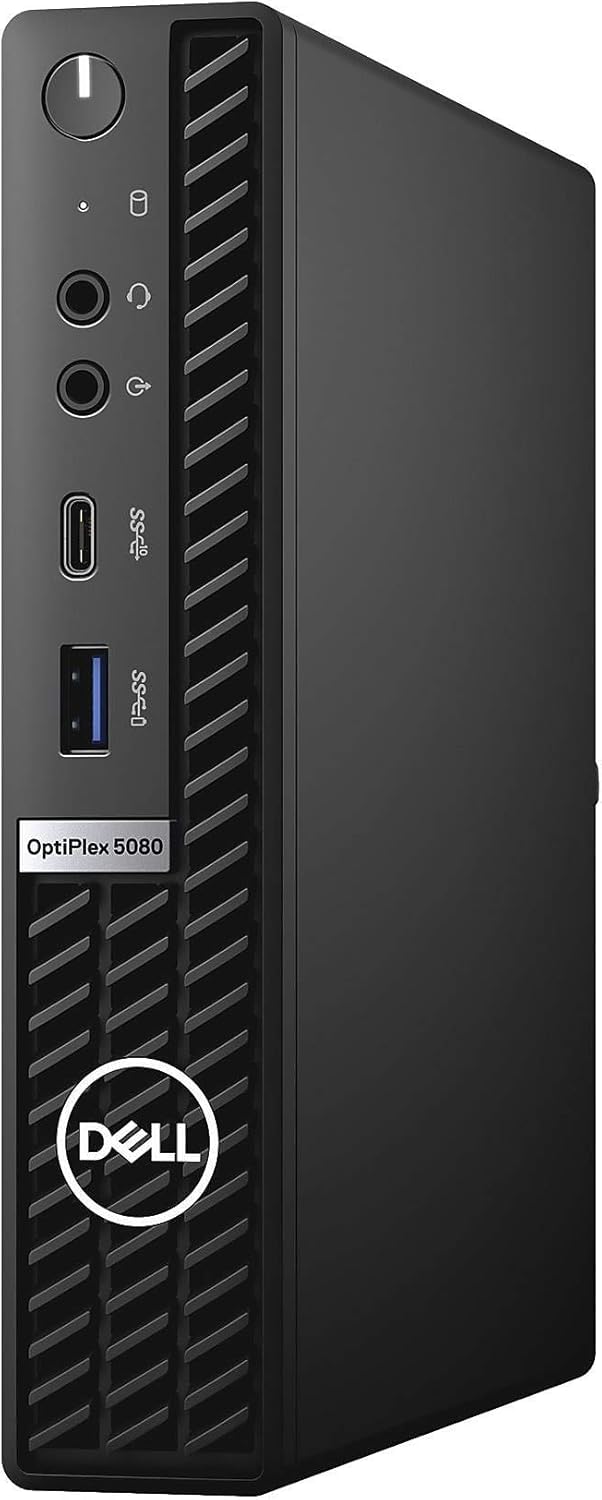 Dell OptiPlex 5080 Micro PC | Intel Core i7-10700T | 32GB RAM | 1TB SSD | Windows 11 Pro | Wi-Fi+ BT | Mini Desktop Computer (Renewed)