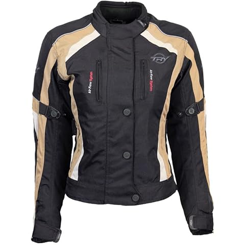 TRY Moto - Chaqueta Moto Mujer - Textil - Membrana Resistente al Agua - Protecciones Desmontables Cover