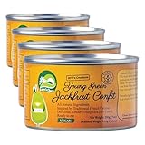 Nature's Charm Jackfruit confitada de jaca verde joven, ATG 110 g, 1 x 200 g (Paquete de 4)