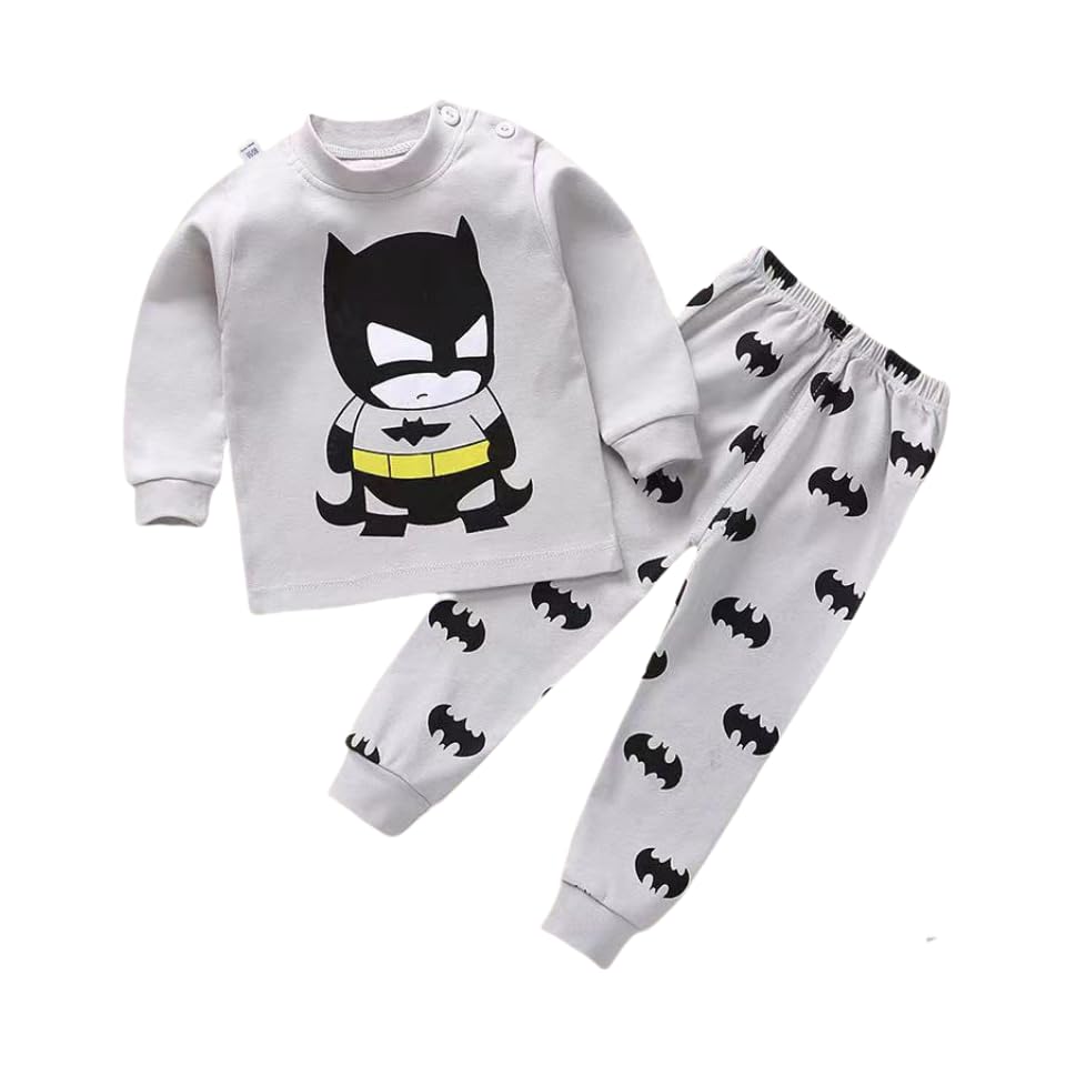 Jungen Schlafanzug Langarm Herbst Winter Kinder Nachtwäsche...
