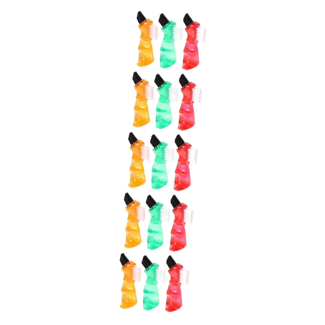 15pezzi Spazzolini Dentali Per Spazzole Creative Per Orale Mini Spazzolini Ergonomici