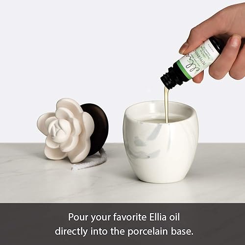 Miniatura 2 de Ellia Difusor inalámbrico de aceites esenciales de aroma de hoja de loto blanco