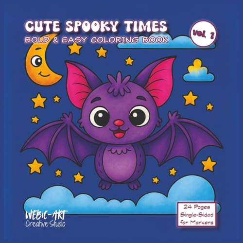 Cute Spooky Times – Vol. 1: Bold & Easy Coloring