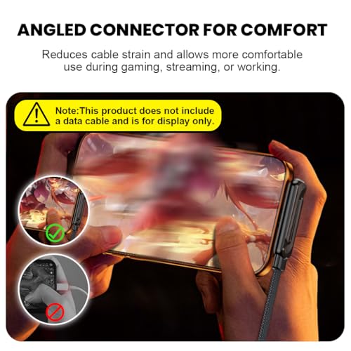 Image of Verilux 2 in 1 Type C Charging Adapter, 240W USB C Fast Charging Adapter with Phone Stand, Supports 480Mbps Data Sync, USB C Adapter with Angled Zinc Alloy Connectors