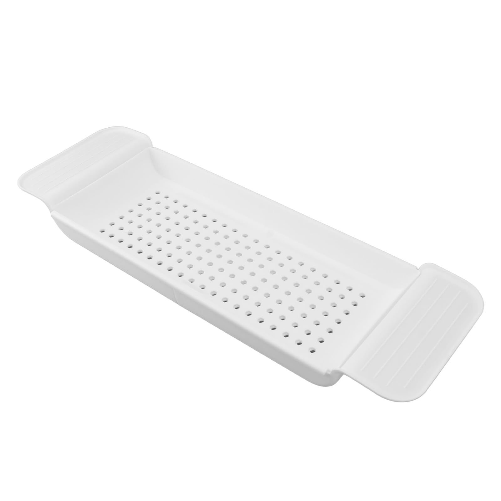 Organizador de baño de plástico blanco para bañera y cocina de diseño compacto