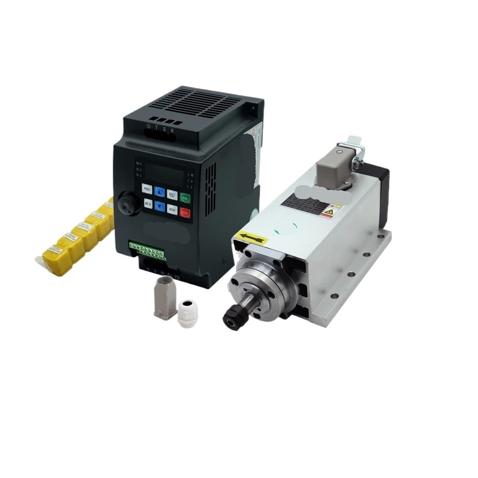 HYRBNSDLK 1.5KW Spindle Motor 110v / 220v ER11 24000RPM +1500w VFD 50/60hz + ER11A Wrench + 9pcs Collet(110v)