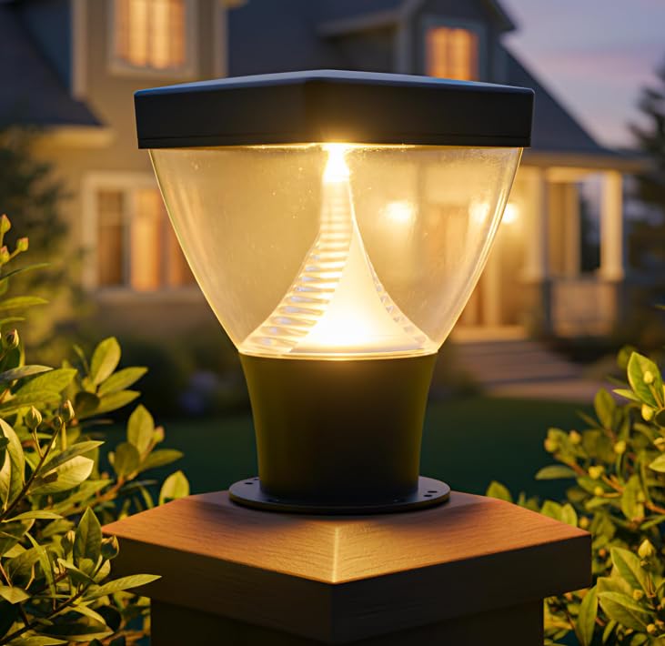 Outdoor Gate Light for Pillar, Waterproof Modern Boundary (1, Black-Warm) | Solar Powered, Outdoor Deck Use, Clear Lens, Easy Mount Base, Auto Dusk-to-Dawn-image-36