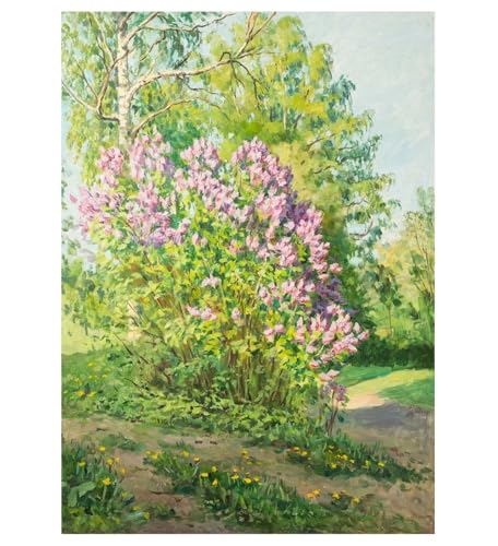 Peinture à l'huile de paysage de campagne pour décoration murale