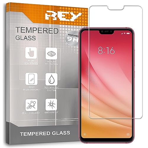 REY [Lot de 3] Verre Trempé pour XIAOMI MI 8 Lite - MI8 Lite - MI8X - MI 8X, Protecteur d'écran qualité supérieure