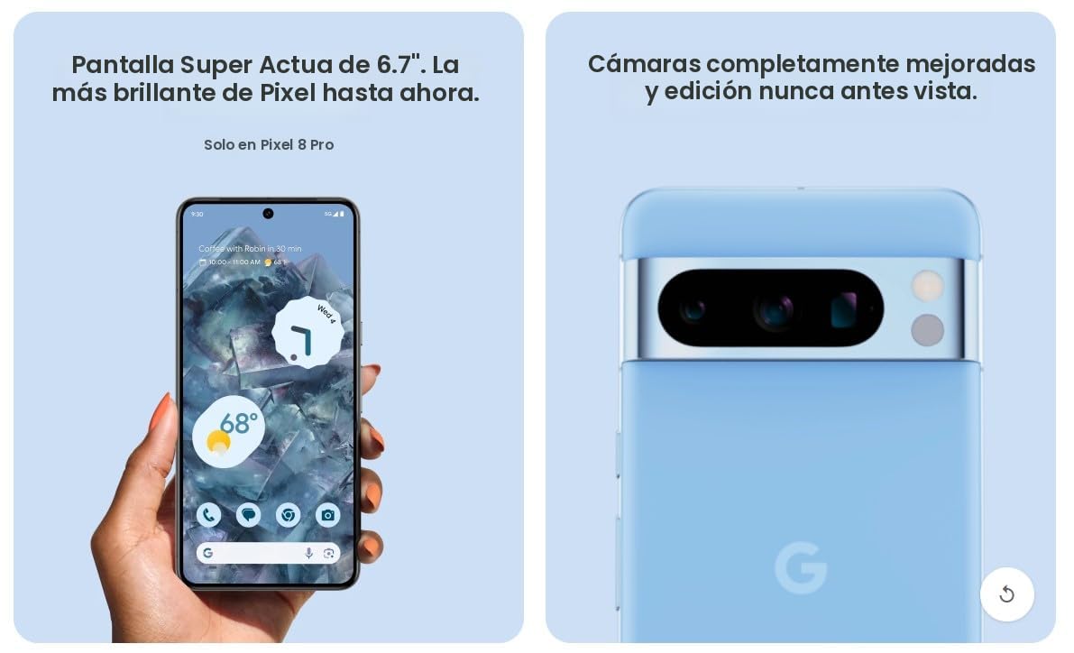 Amazon.com: Google Pixel 8 Pro - Smartphone Android desbloqueado