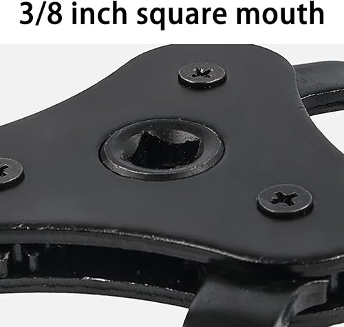 Miniatura 3 de AUCELI Llave universal para filtro de aceite, herramienta de extracción de filtro de aceite ajustable de 3 mandíbulas, rango de 2 pulgadas a 4-14