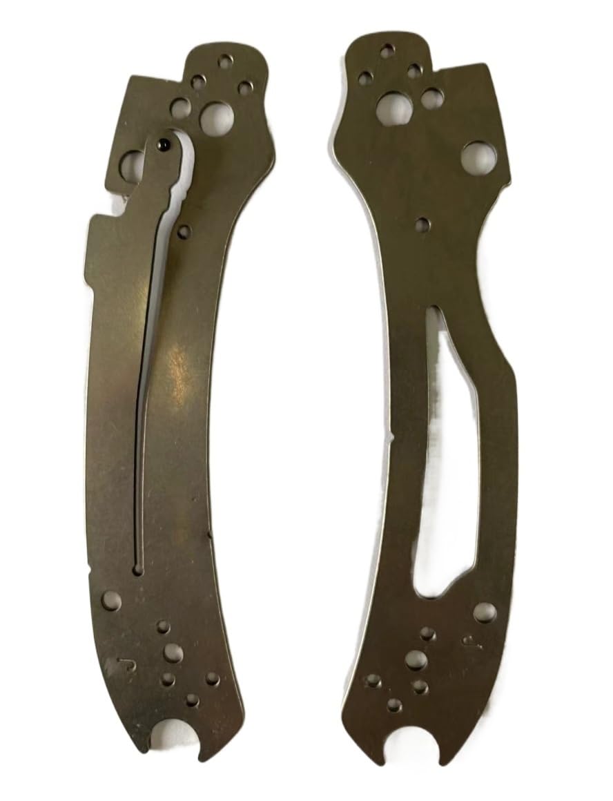 AGSBDCYU 1 Pair Custom CNC Stainless Steel Liner Replacement is Suitable for Para 3 C223(Silver)(Natural)