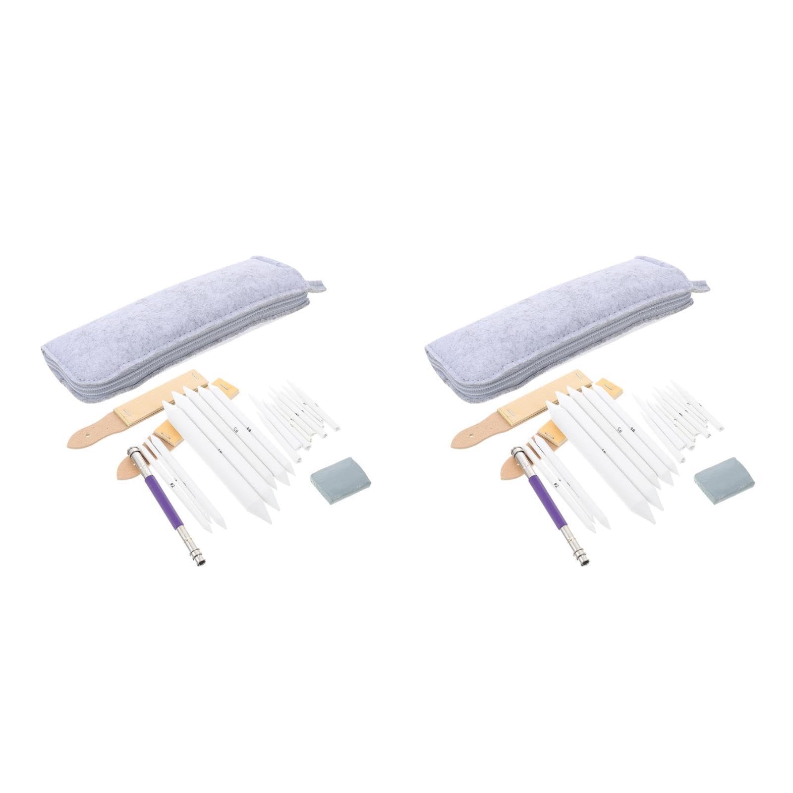 STOBOK 2 Sets Skizzenpapier-Stifte-Set Kunstwisch-Mischstümpfe Zeichenbedarf Radiergummi Schattierungsstift Werkzeug Kohle Mischpapier-Mischstümpfe Mischstümpfe Zum Zeichnen