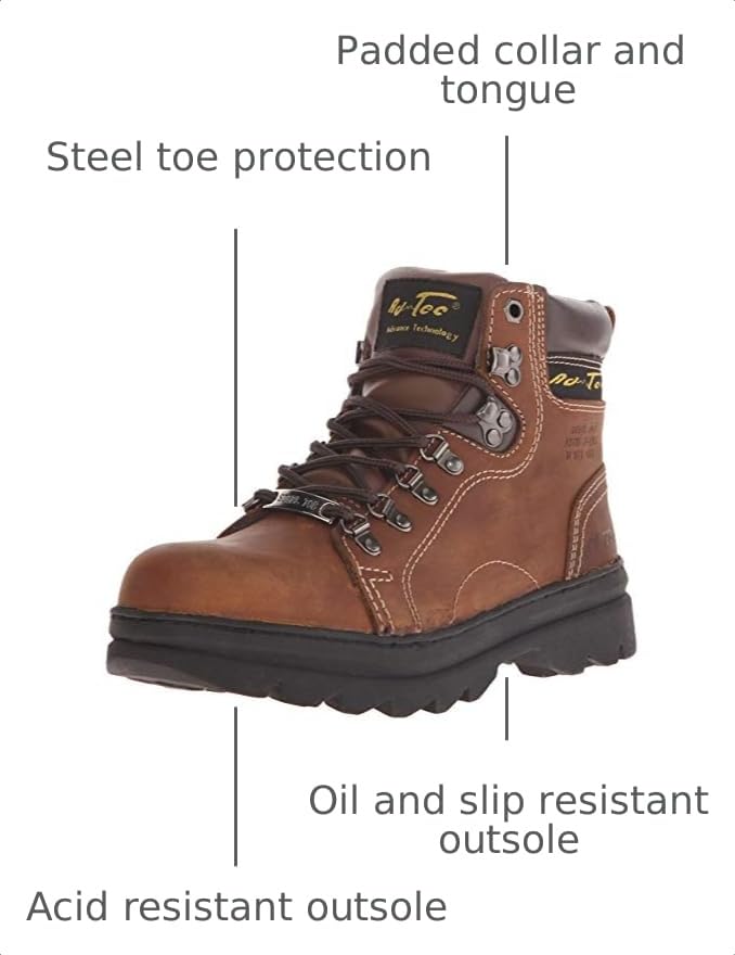 Image of AdTec Women's 6 inch Steel Toe Work Boot