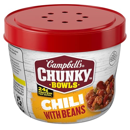 Campbell's Chunky Chili with Beans, 15.25 oz. Microwavable Bowl