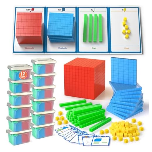TOMMYHOME Base Ten Blocks for Kids