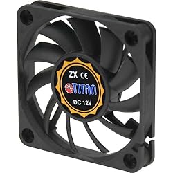 Ventilador 6 Cm Titan TFD-6010L12Z Carcasa del ordenador Ventilador - Ventilador de PC (Carcasa del ordenador, Ventilador, 6 cm, 3600 RPM, 26 dB, 15,03 cfm)