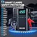 CZKBG 10-in-1 Portable Car Battery Jump Starter with Air Compressor, 6000A 160PSI Portable Car Jumper Starter (All Gas 12L Diesel), 12V Jump Box Car Battery Jump Starter with Jumper Cables, Lights