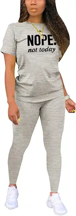Nimsruc Biker Short Sets Women 2 Piece Outfits Summer Short Sleeve Jogger Tracksuit