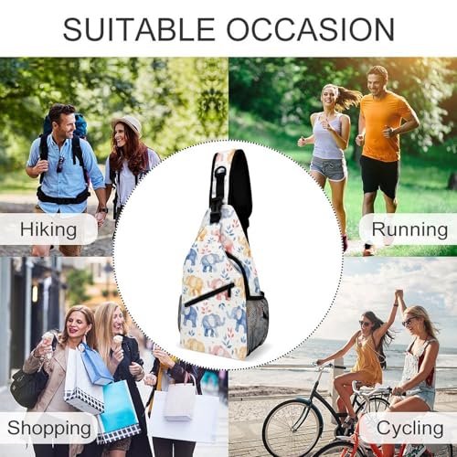 Mochila tipo crossbody ajustable con diseño floral miniatura 6