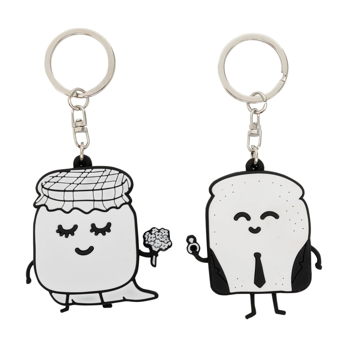 Mr. Wonderful - Set de 2 llaveros Iconic - Tostada y mermelada