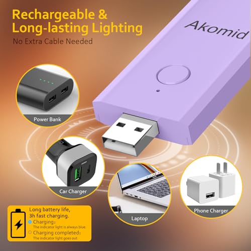 Akomid AK-001 Book Light, Usb Rechargeable Reading Light thumb #5