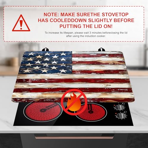 Image of Stove Top Cover for Home Decoration Kitchen Pad Washable Cooktop Covers Countertop Stove Protector Mat for Home Kitchen Cooktops (Flag, 30 inchx21 inch)