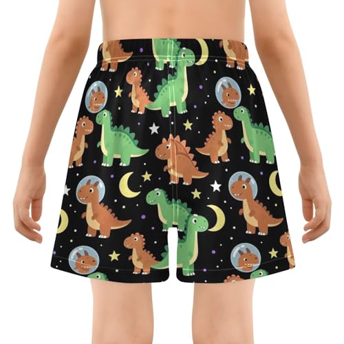 Short de bain pour garçon pour la plage et la natation à motif dinosaure