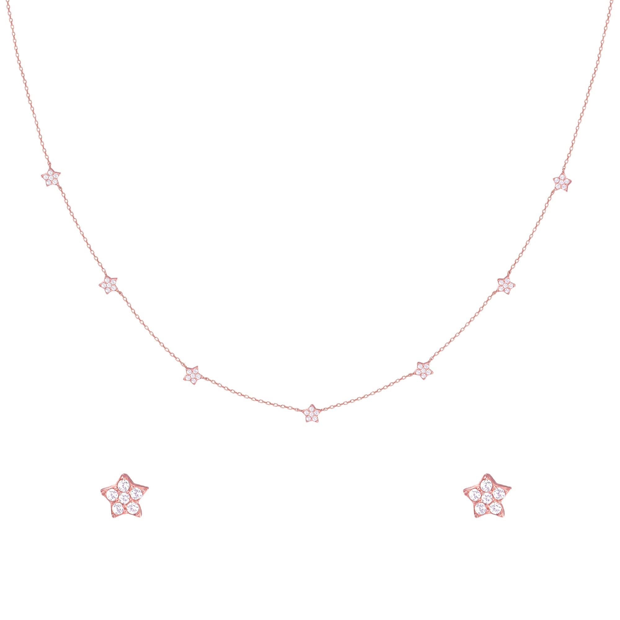 GIVA 925 Silver Rose Gold Star Constellation Pendant & Earrings Set | Gifts for Girlfriend,Gift Sets for Women & Girls | With Certificate of Authenticity and 925 Stamp | 6 Month Warranty* (B09Q6BV9QN) Amazon Price History, Amazon Price Tracker