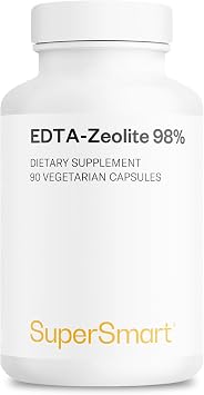 Supersmart - EDTA Zeolite 98% Advanced Formula - with Milk Thistle & Parsley - High Potency Supplement | Made in USA | Non-GMO & Gluten Free - 90 Vegetarian Capsules