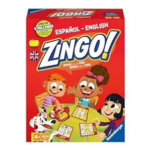 Ravensburger – Zingo, Juego Educativo para Niños, Familia, Juego para aprender inglés, Juego de palabras, Bingo, Juegos de Mesa 2-6 Jugadores, 4+ Años, Versión español