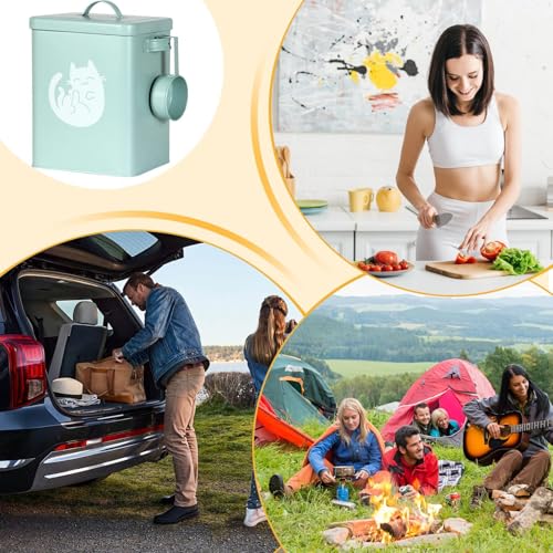 Generisch Hundefutterspeicherbehälter - 6L Hundefutter Lagerbehälter | Luftdicht Mit Löffel Behandeln Spender Anti-Moisture Für Heimküche Pantry Garage Farm Scheune Welpen Rices Und Andere Dinge