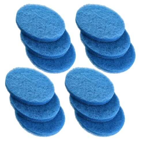 Image of 4 Pcs Aquarium Filter Media Floss Filter Pads Compatible with Fx4, Fx5, Fx6 Canister Filter Replacement Parts Accessories (Blue, 12 Pcs)