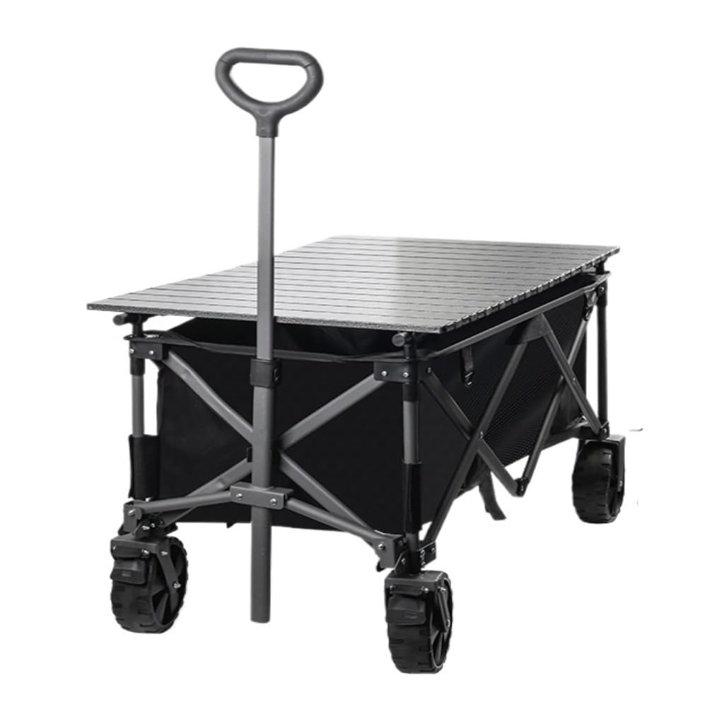 vrfvsdasAAS camping cart， Outdoor Car Camping Cart Trailer Stall Portable Picnic Trolley