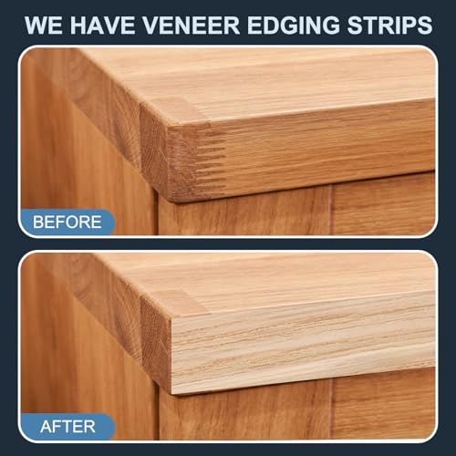 PATIKIL Ahorn Kantenumleimer Selbstklebend, 25mm x 7.62m Klebeleisten Selbstklebend Flexibles Kantenband Kantenumleimer mit Schmelzkleber für Möbelrestaurierung