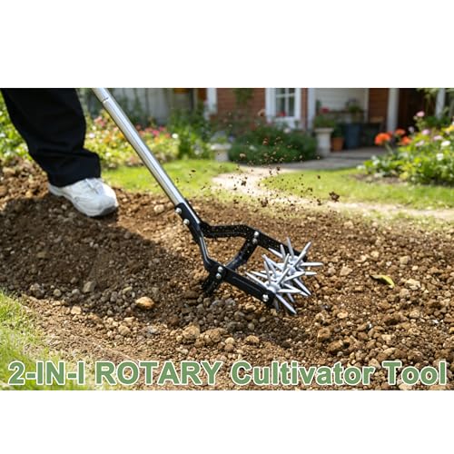 YEELOR 67-Inch 2-in-1 Cultivator