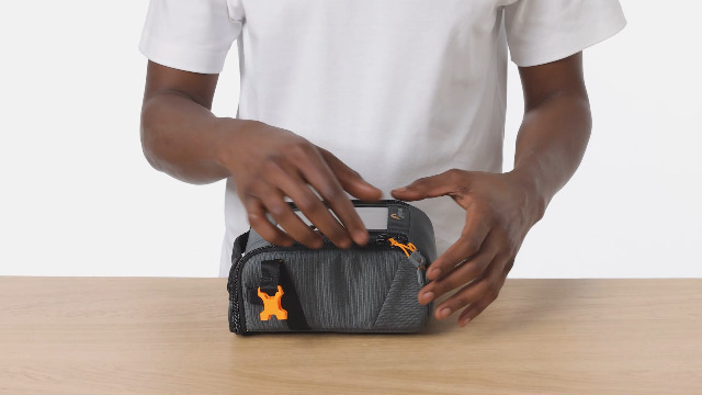 GearUp Creator Box Medium II, Mirrorless And DSLR Camera Bag Camera Case With Quickdoor Access Made With Recycled Fabric Orange Padded Interior~p79612460 - View #4