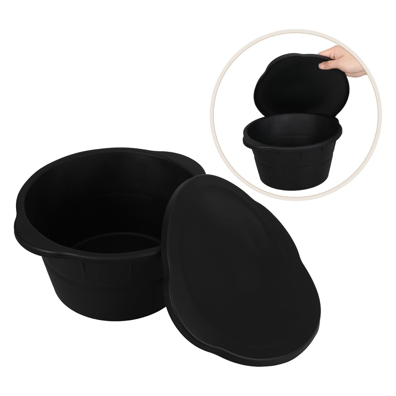 PRETYZOOM 2 Piezas Molde de Silicona para Hielo Redondo Capacidad de 3.6l y Diseño Plegable, Antiadherente y Compacto para Uso al Aire Libre y Viajes