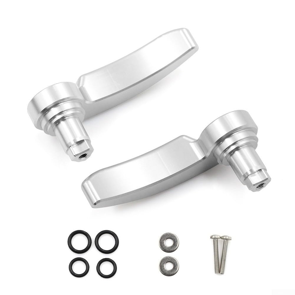 Aluminum Saddlebag Latch Lever Lid Lifter for Touring For Road Glide 2014-21, Compatible with CVO Models, Black Anodized Billet Metal(SILVER)